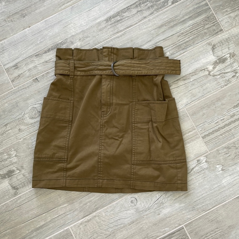 Super High Waisted Green Skirt